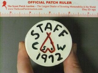 Boy Scout Camp Wauwepex 1972 Staff Neckerchief Slide 6500jj