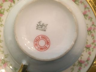 Vintage Haviland Limoges china afternoon tea dishes (set of 12) 3