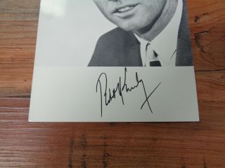 1968 Robert Bobby Kennedy Autographed Campaign Photo Flyer Pamphlet (5) 3