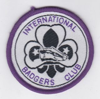 Scout Badge Collector - International Badgers Club (ibc) Membership Emblem Patch