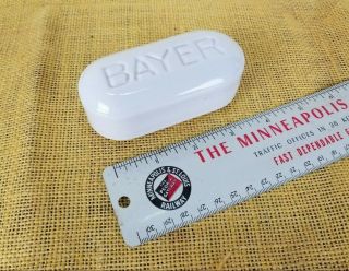 Vtg Bayer Promotional Cipro Aspirin Ceramic Pill Counter Display Paperweight