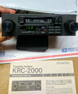 Vintage Kenwood Krc - 2000 Digital Cassette Player Shaft Car Stereo Great