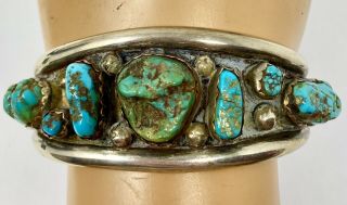 Vintage Old Pawn Navajo Sterling Silver Cuff Bracelet 6.  75” (65.  3g)