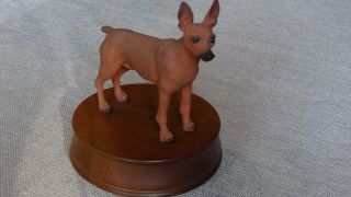 Miniature Pinscher Dog Music Box