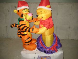 Gemmy 6 ' Disney Winnie The Pooh Tigger Christmas Inflatable Lawn Decoration HTF 2