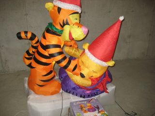 Gemmy 6 ' Disney Winnie The Pooh Tigger Christmas Inflatable Lawn Decoration HTF 3