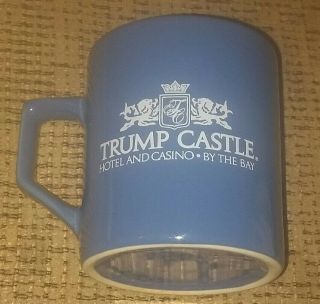 Coffee Tea Mug Trump Castle Hotel And Casino By The Bay Blue President Donald J