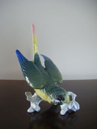 Vintage Karl Ens Porcelain Parrot Bird Figurine