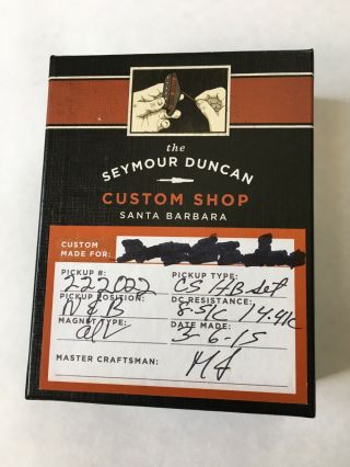 Seymour Duncan Custom Shop Humbucker Set Mj Wound Modern Sound Vintage Look