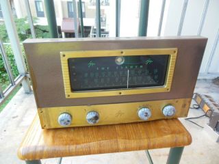 The Fisher Receiver Am Fm Ph Tv 50 - R W/ Power Supply Tube Type Vintage Audio