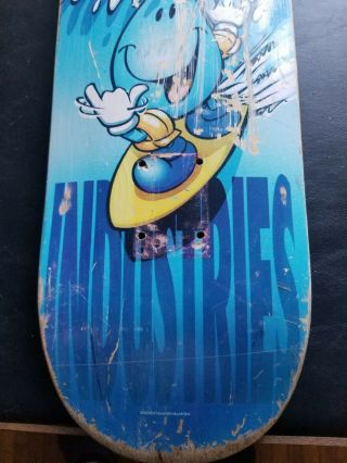 Vintage World Industries Skateboard Deck only Wet Willy Surfing 2