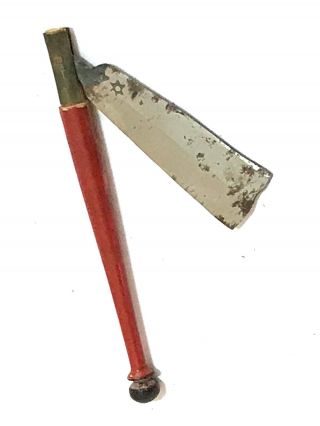 Hand Crafted In India Lacquer Painted Faulad Steel Blade Razor 1850 