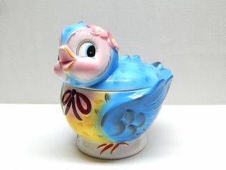 Vintage Geo Z.  Lefton Blue Bird Bluebird Cookie Jar