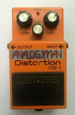 Boss Ds - 1 Vintage Distortion Guitar Effects Pedal - Analogman Mod