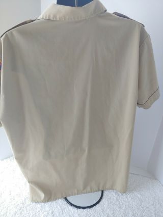Vintage BOY SCOUTS of AMERICA Uniform Shirt w/ patches Size XL 3
