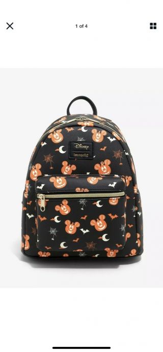Loungefly Disney Mickey Mouse Halloween Pumpkin Backpack Confirmed Order