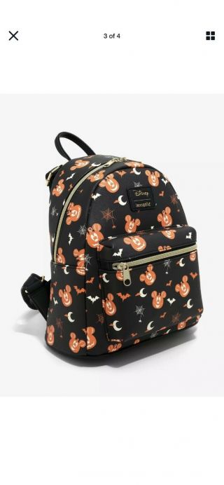 Loungefly Disney Mickey Mouse Halloween Pumpkin Backpack Confirmed Order 3