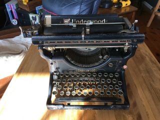 Looking Vintage Underwood Standard Typewriter No.  3 Serial 422665 - 12