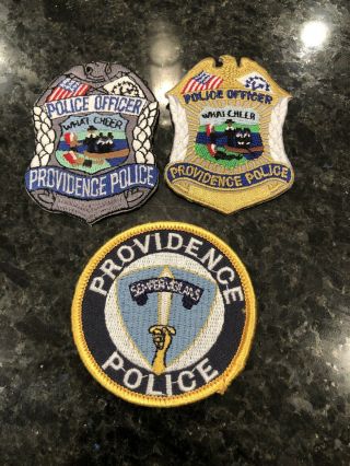3 Providence Police Patches