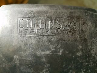 Great Stamp Vintage Collins Legitimus Axe Connecticut Pattern Crown & Hammer