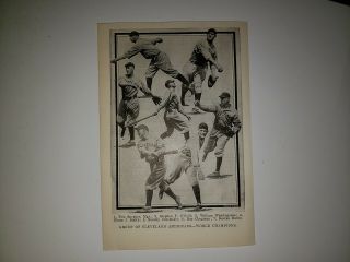 Indians 1920 Team Picture Tris Speaker Ray Chapman Stan Coveleskie Elmer Smith