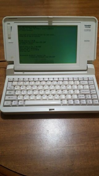 Vintage Tandy 1110hd Laptop Computer -