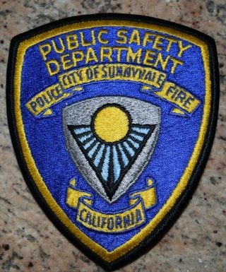 Sunnyvale Public Safety Dept.  Ca Police Patch