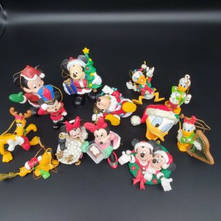 Vintage Enesco Disney Christmas Ornaments Bundle Of 13