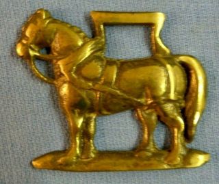 Vintage Horse Brass Medallion Horse Figure Harness Decoration Ornament Metal Art