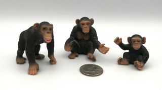 Schleich Chimpanzee Family Baby Female Male Retired Figures 14192 14191 14189
