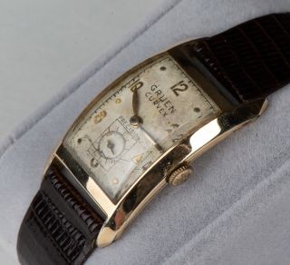 Vintage Gruen Curvex Precision Watch 10k Gold Filled Mechanical Watch Swiss