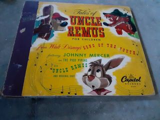 1947 Tales Of Uncle Remus For Children 78 Rpm 3 Record Lp Capitol Records