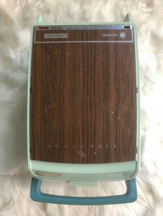 Vintage Canister Vacuum Kenmore Sears Best Powermate 2899 Magicord Teal/wood