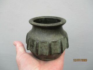 An Early Antique Chinese/asian Heavy Bronze Jar/incense Burner 17/18th C?