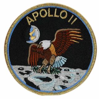 Apollo 11 Mission Patch Official Nasa Neil Armstrong Buzz Aldrin Made In Usa
