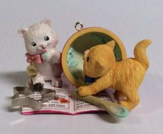Carlton Cards 2005 Merry Mischief Makers 10th Cookie Making Baking Cat Ornament