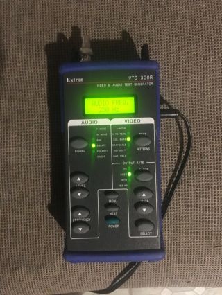 Extron VTG 300R Video and Audio Test Generator.  With Power Supply,  Test Cables 2