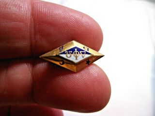 Vintage Delta Phi Omega 14k Gold Fraternity Pin