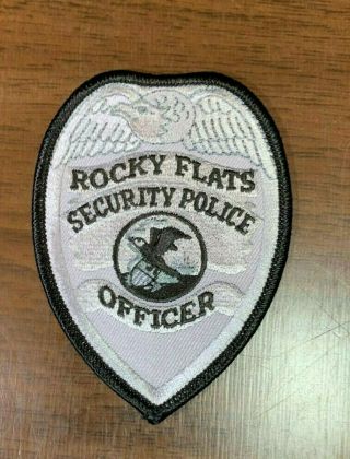 Rocky Flats Atomic Energy Security Police Officer Large Patch Colorado Co