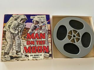 Man On The Moon Epic Journey Of Apollo11 8mm B/w Film Atlas Films