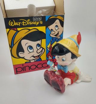 Pinocchio Jiminy Cricket Schmid Music Box When You Wish Upon A Star Walt Disney