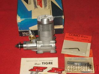 Vintage Tigre X 60 Fi Se R/c Nitro Model Airplane Engine Wbox
