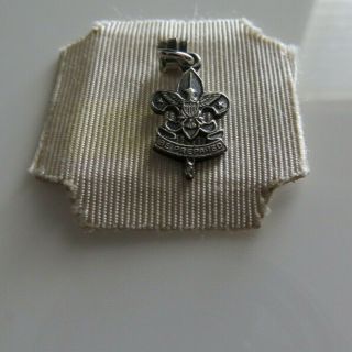 Vintage Sterling Silver Boy Scout Charm Be Prepared Old Stock
