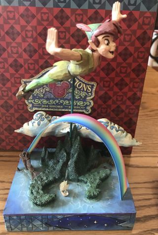 Disney Traditions Jim Shore Figurine Peter Pan Soar To The Stars 400943 Retired