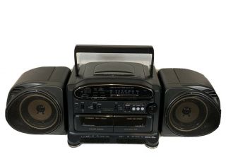 Vintage Fisher Ph - D5500 Boombox Dual Cassette/cd Player Stereo (great)