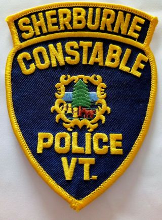 Sherburne Constable Police Patch Vermont Police Patch All