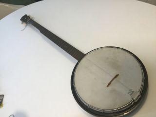 Vintage Harmony Reso - Tone 5 String Banjo W/resonator Reinforced Neck