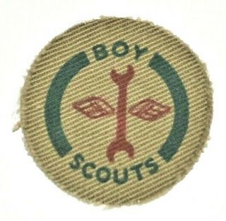 World War Ii Era Boy Scout Aero Engineer Proficiency Award Badge Printed Canvas
