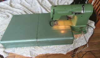 Vintage Elna Supermatic Sewing Machine W/ Case