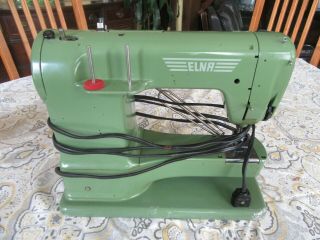 Vintage ELNA SUPERMATIC SEWING MACHINE w/ case 2